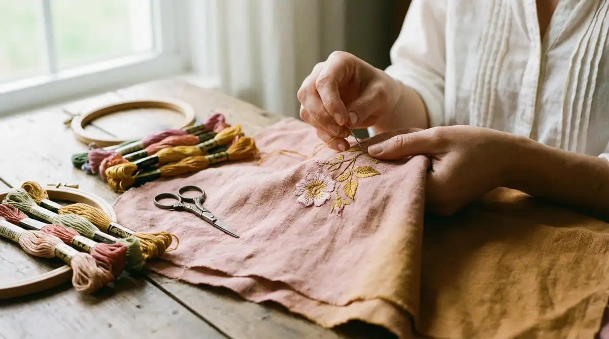 女性手作 - 植物染丝巾与首饰 | 麻豆